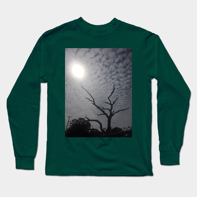 Tree Silhouette Long Sleeve T-Shirt by AlexB22